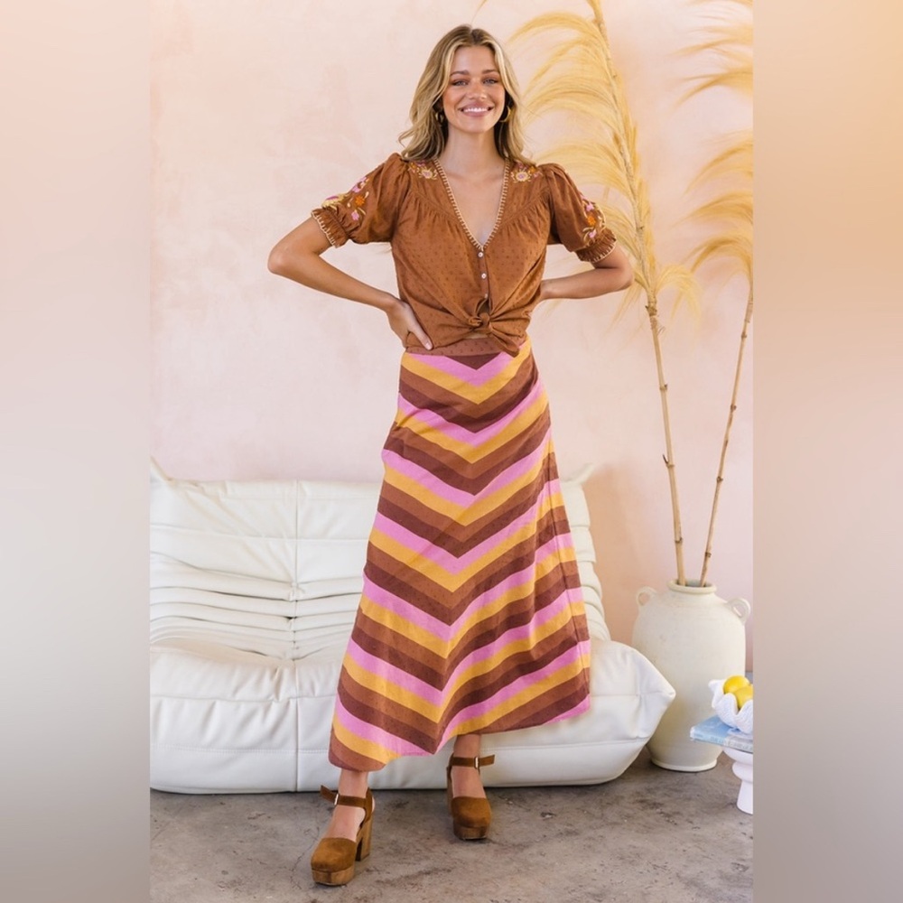Nine Lives Bazaar Penny Skirt in Boogie